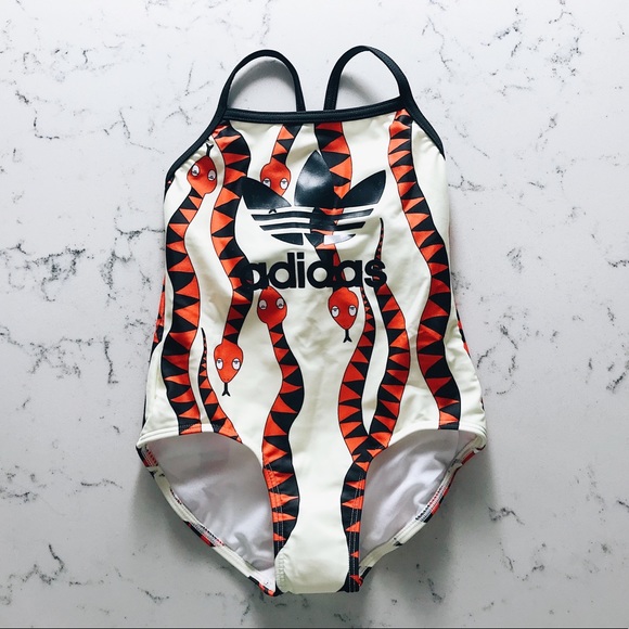 adidas Other - Mini Rodini x Adidas Snake Print Swimsuit NWT